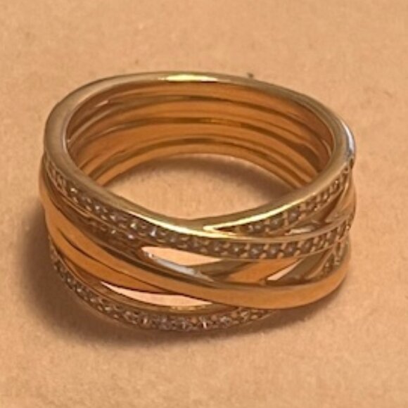 Pandora - Sparkling & Polished Lines Ring (14K Rose Gold Plating) - Picture 4 of 8